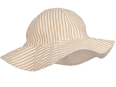 Liewood reversible sun hat Amelia stripe yellow mellow creme